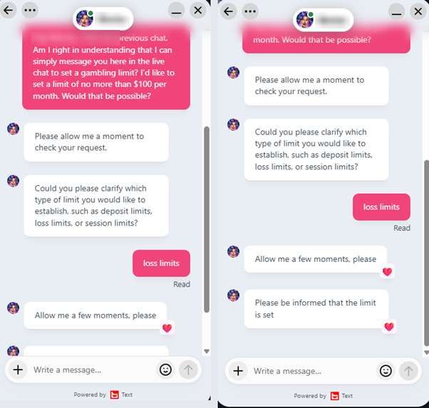 Woo Casino live chat test