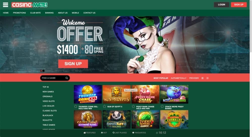 Casino Mate Review – Welcome Package