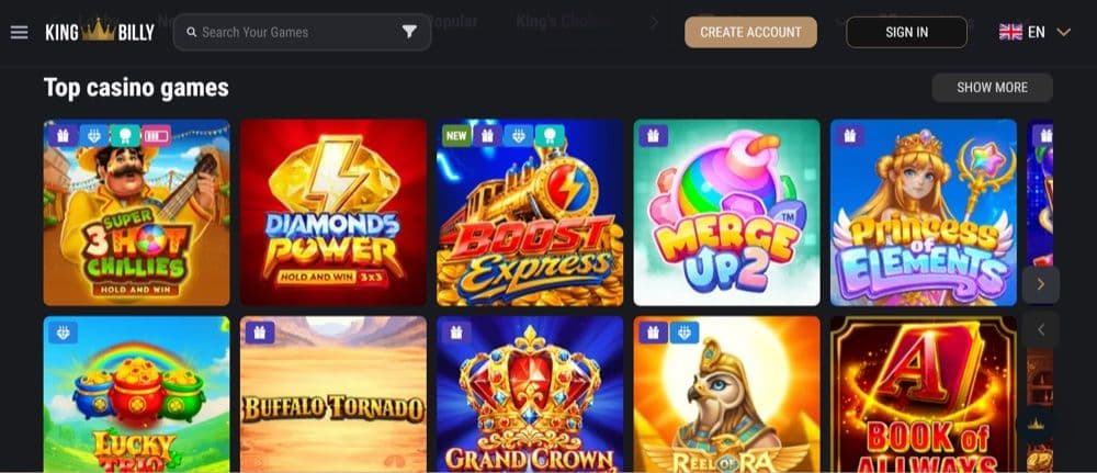King Billy Casino Review – King Billy Pokies and Casino Games