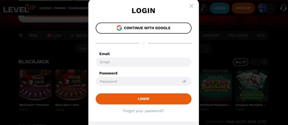 LevelUp Casino Review – Registration Step by Step