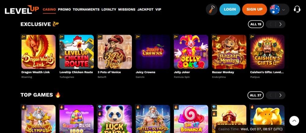 LevelUp Casino Review – LevelUp Pokies and Casino Games